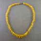 Gelbe Kristall Halskette – Funkelnder Blickfang mit Vintage-Charme