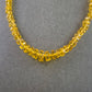 Gelbe Kristall Halskette – Funkelnder Blickfang mit Vintage-Charme