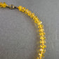 Gelbe Kristall Halskette – Funkelnder Blickfang mit Vintage-Charme