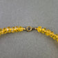 Gelbe Kristall Halskette – Funkelnder Blickfang mit Vintage-Charme