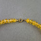 Gelbe Kristall Halskette – Funkelnder Blickfang mit Vintage-Charme