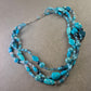 Mehrreihige Türkis Halskette – Farbenfroher Boho-Look in Blautönen