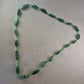 Grüne Malachit Halskette – Natursteinoptik mit Schliff in Blattform