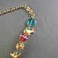 Verspielte Statement Halskette – Bunte Anhänger & Glasperlen-Mix