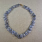 Edelsteinkette aus blauen Scheibensteinen – Ausdrucksstark & massiv