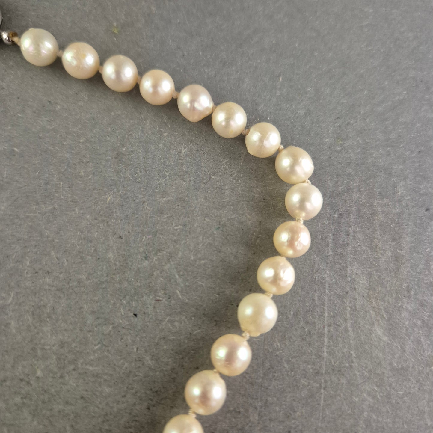 Elegante Damen Perlenkette mit Silberverschluss – Klassische Schönheit