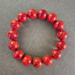 Elastisches Damen Armband mit roten Steinperlen – Kraftvoll und modern