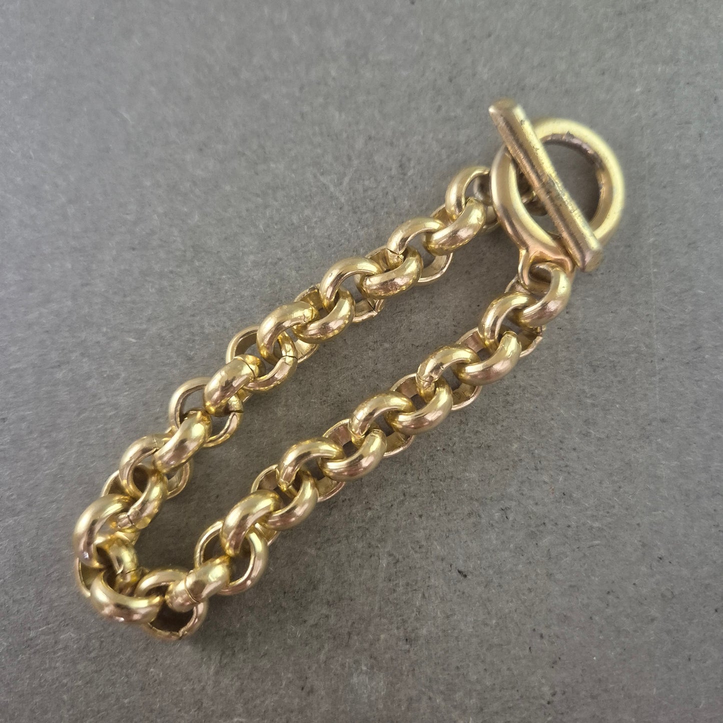 Vergoldetes Damen Armband mit Gliederkette – Massiv und stilvoll