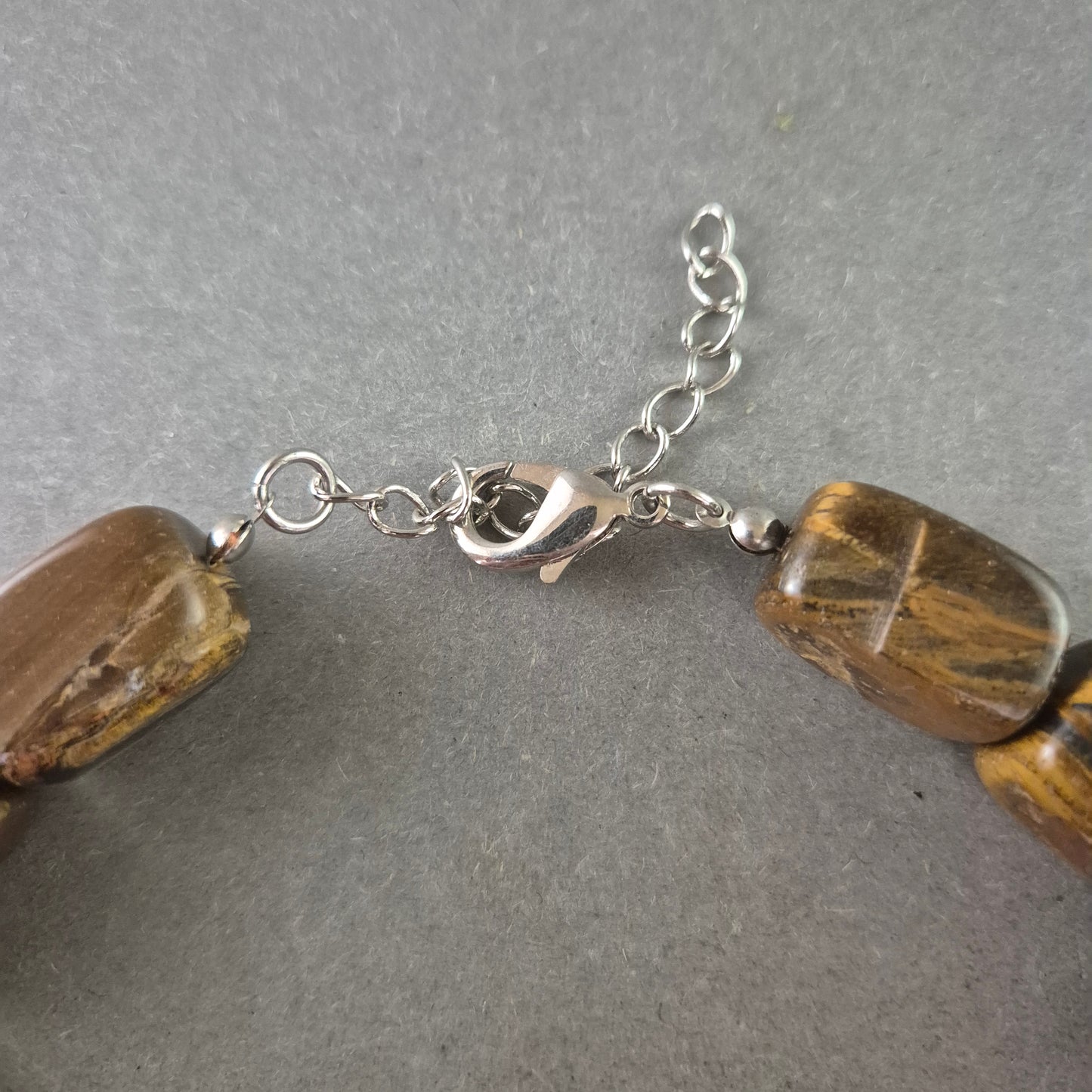 Damen Kette aus Tigerauge – Naturstein mit Schimmer