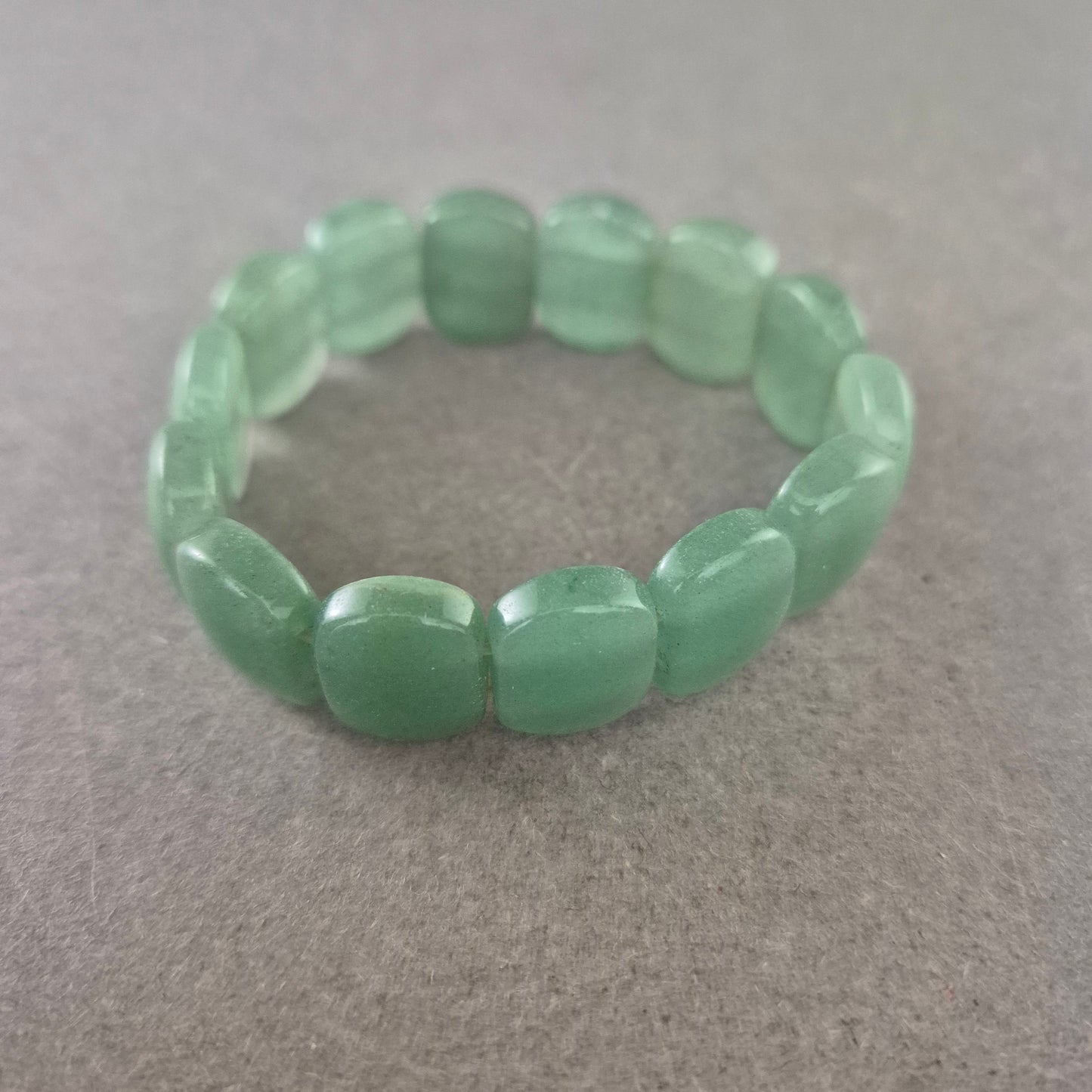 Elastisches Damen Armband – Grüner Aventurin Naturstein