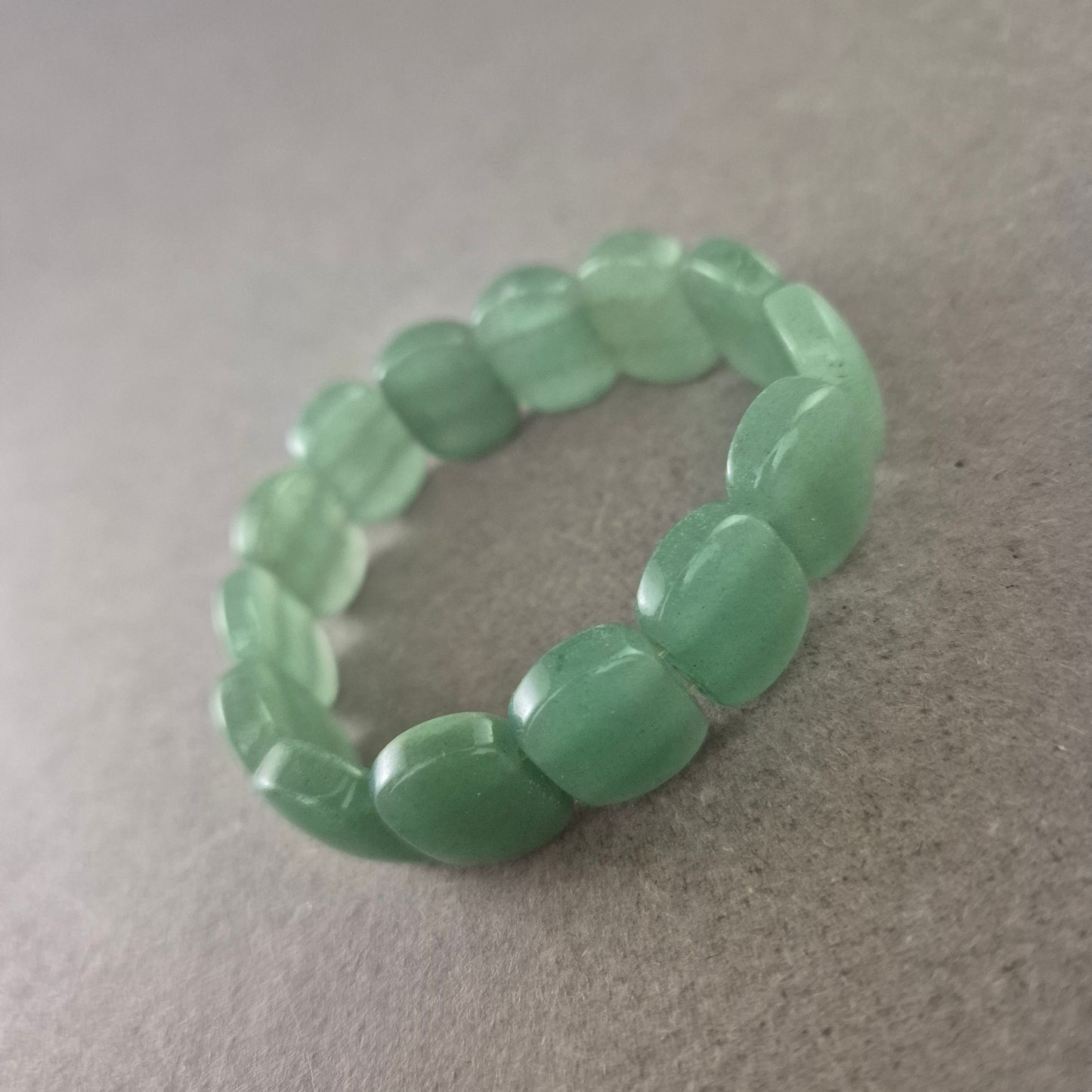 Elastisches Damen Armband – Grüner Aventurin Naturstein