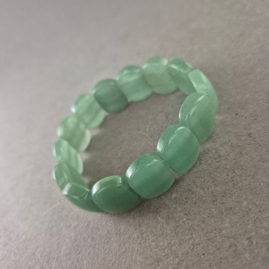 Elastisches Damen Armband – Grüner Aventurin Naturstein