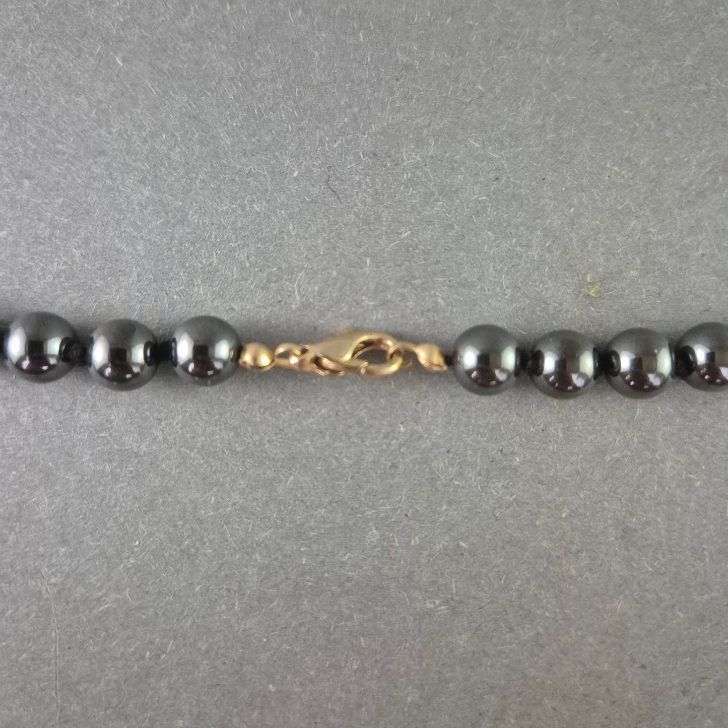 Damen Halskette – Schwarze Hämatit-Perlen