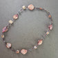 Bunte Damen Halskette mit Natursteinen und Perlen – Handgefertigt