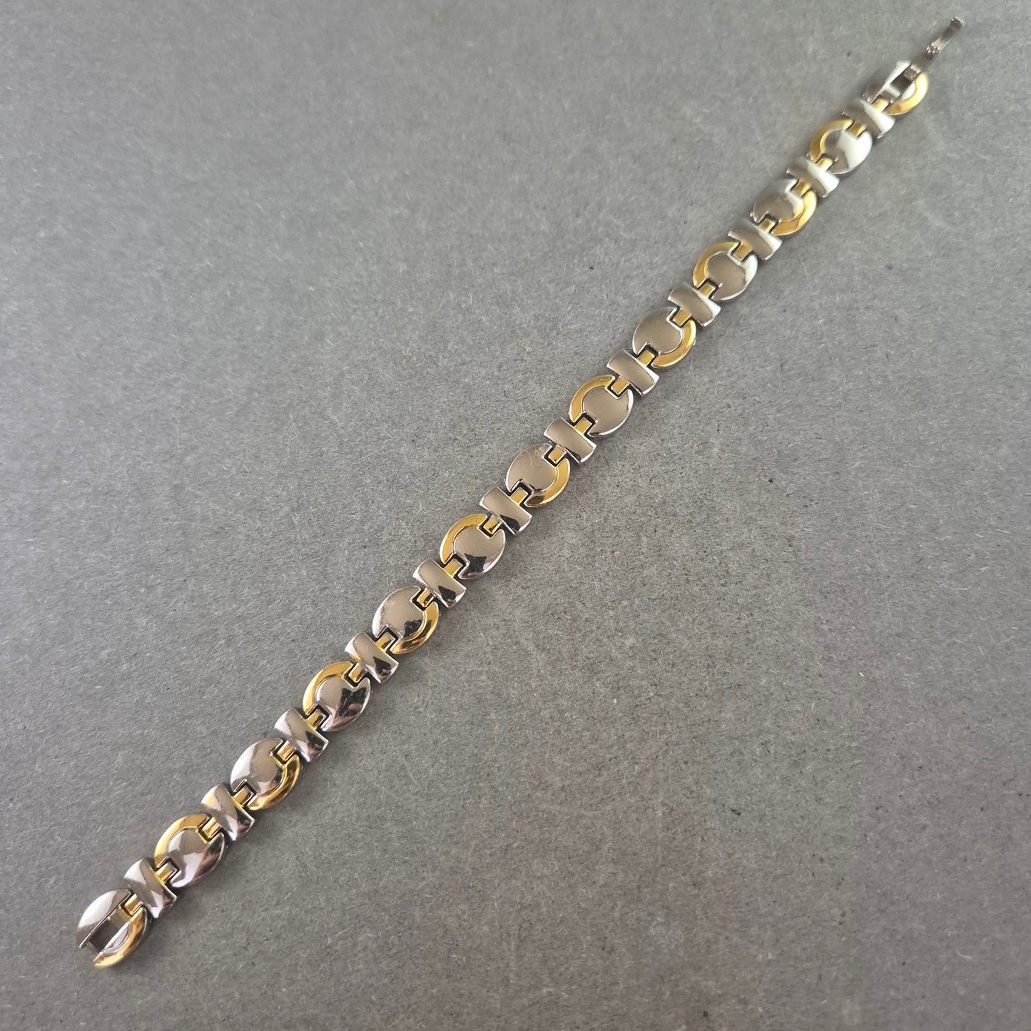 Unisex Armband Edelstahl – Silber Gold Optik, modernes Design