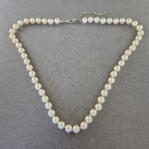 Damen Kette – Klassische Perlenkette mit Verlängerungskette