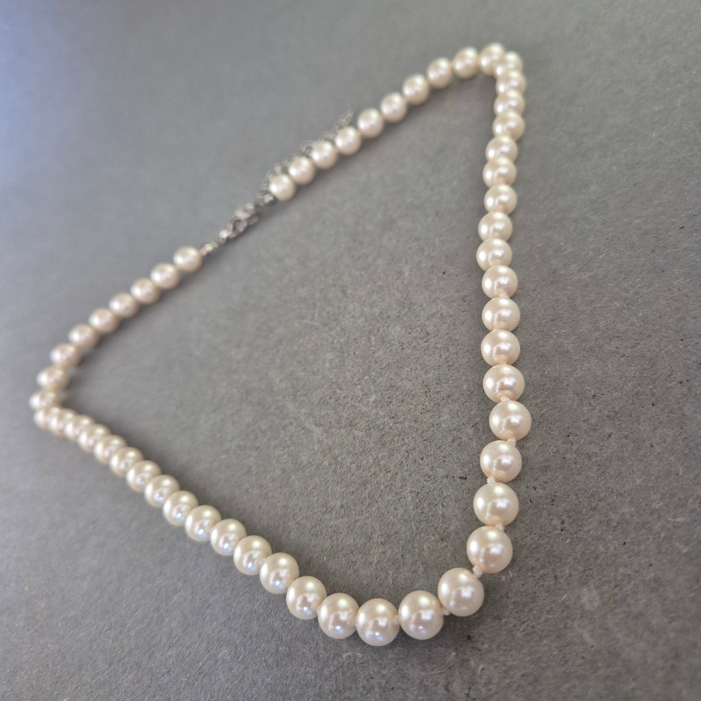 Damen Kette – Klassische Perlenkette mit Verlängerungskette