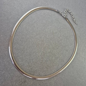 Damen Kette – Silberfarbene Schlangenkette mit Verlängerung
