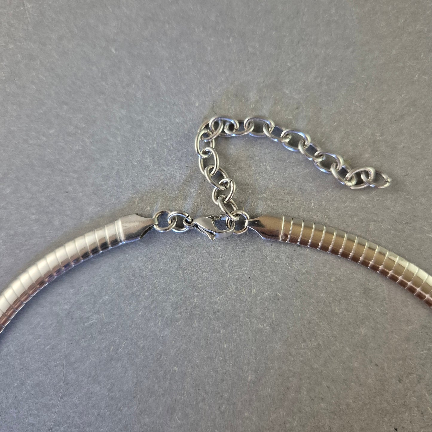 Damen Kette – Silberfarbene Schlangenkette mit Verlängerung