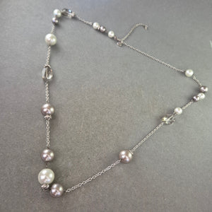 Elegante Kette mit Perlen und Glaskristallen – Feminin & Stilvoll