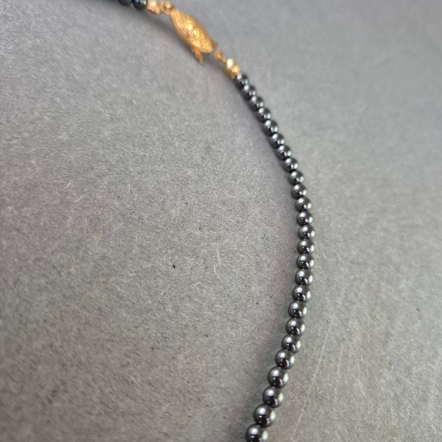 Elegante Hämatit Kette – Klassisches Design mit dezentem Glanz