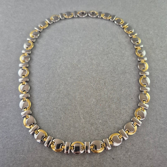 Massive Gliederkette in Bicolor – Markanter Statement-Look