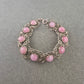 Romantisches Armband mit rosa Steinen – Filigraner Vintage-Stil