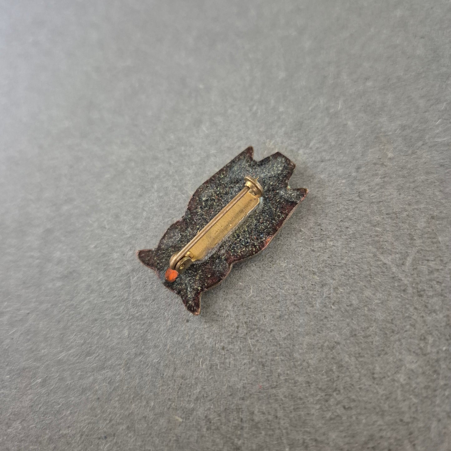 Vintage Brosche Eule – Handbemalt im Retro Stil