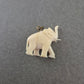 Vintage Anhänger Elefant – Handgeschnitzt aus Bein