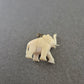 Vintage Anhänger Elefant – Handgeschnitzt aus Bein