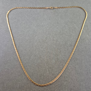 Feine Halskette – Schlichte Gliederkette in warmem Ton