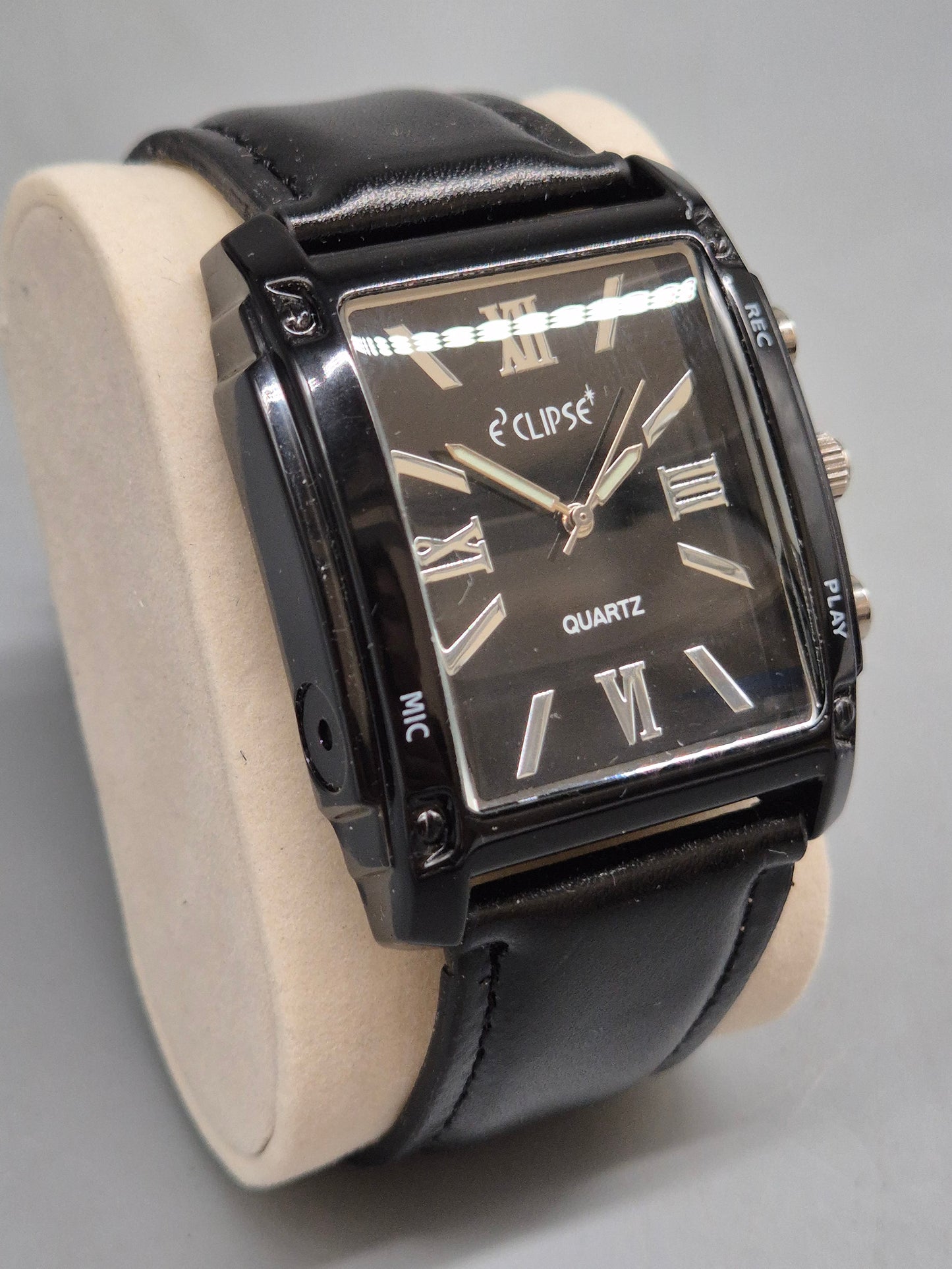 Eclipse Herren Uhr im Retro-Stil mit eckigem Gehäuse