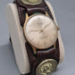Vintage Isoma Herren Uhr mit Lederband und Münz-Applikation