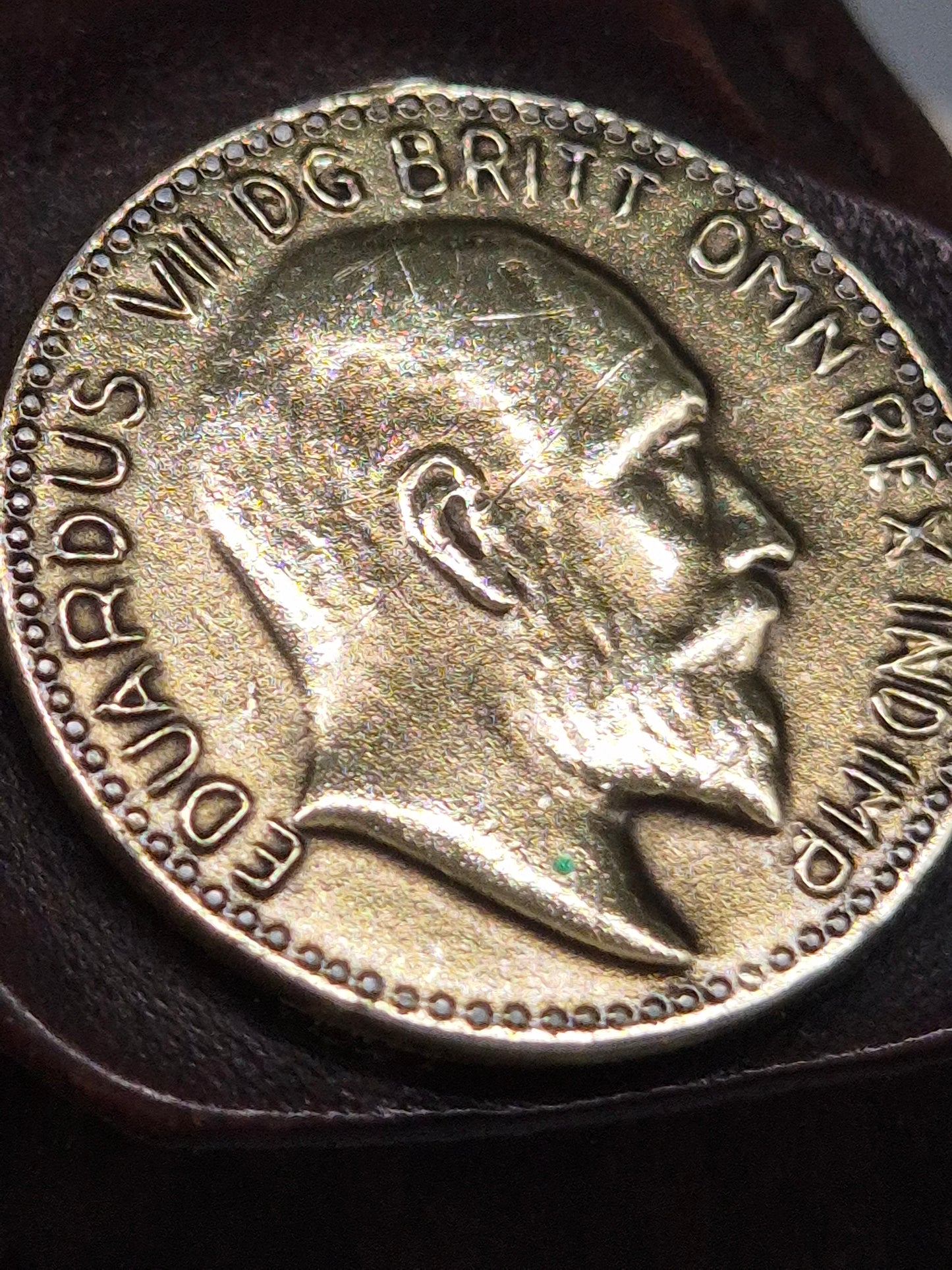 Vintage Isoma Herren Uhr mit Lederband und Münz-Applikation