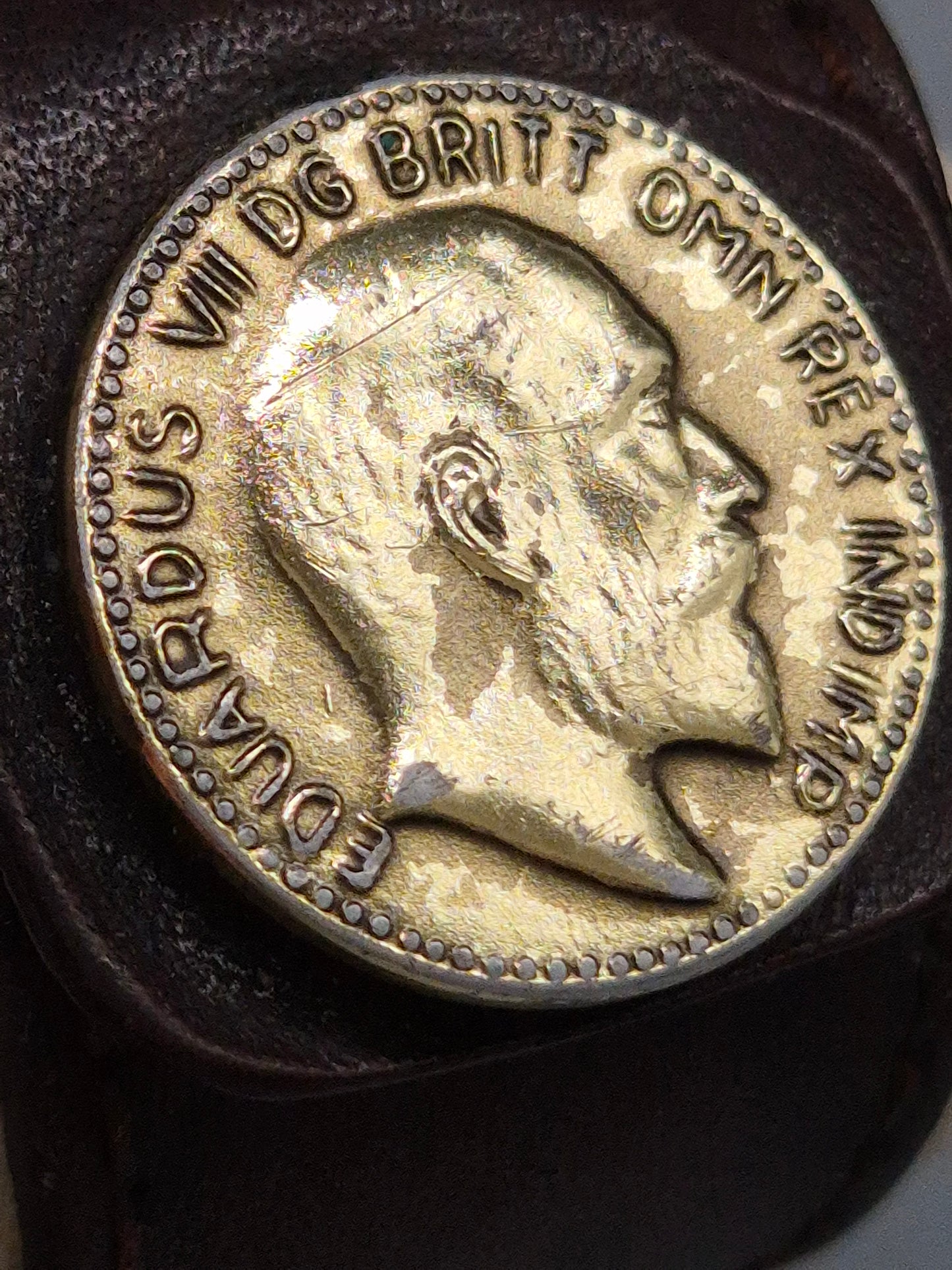 Vintage Isoma Herren Uhr mit Lederband und Münz-Applikation