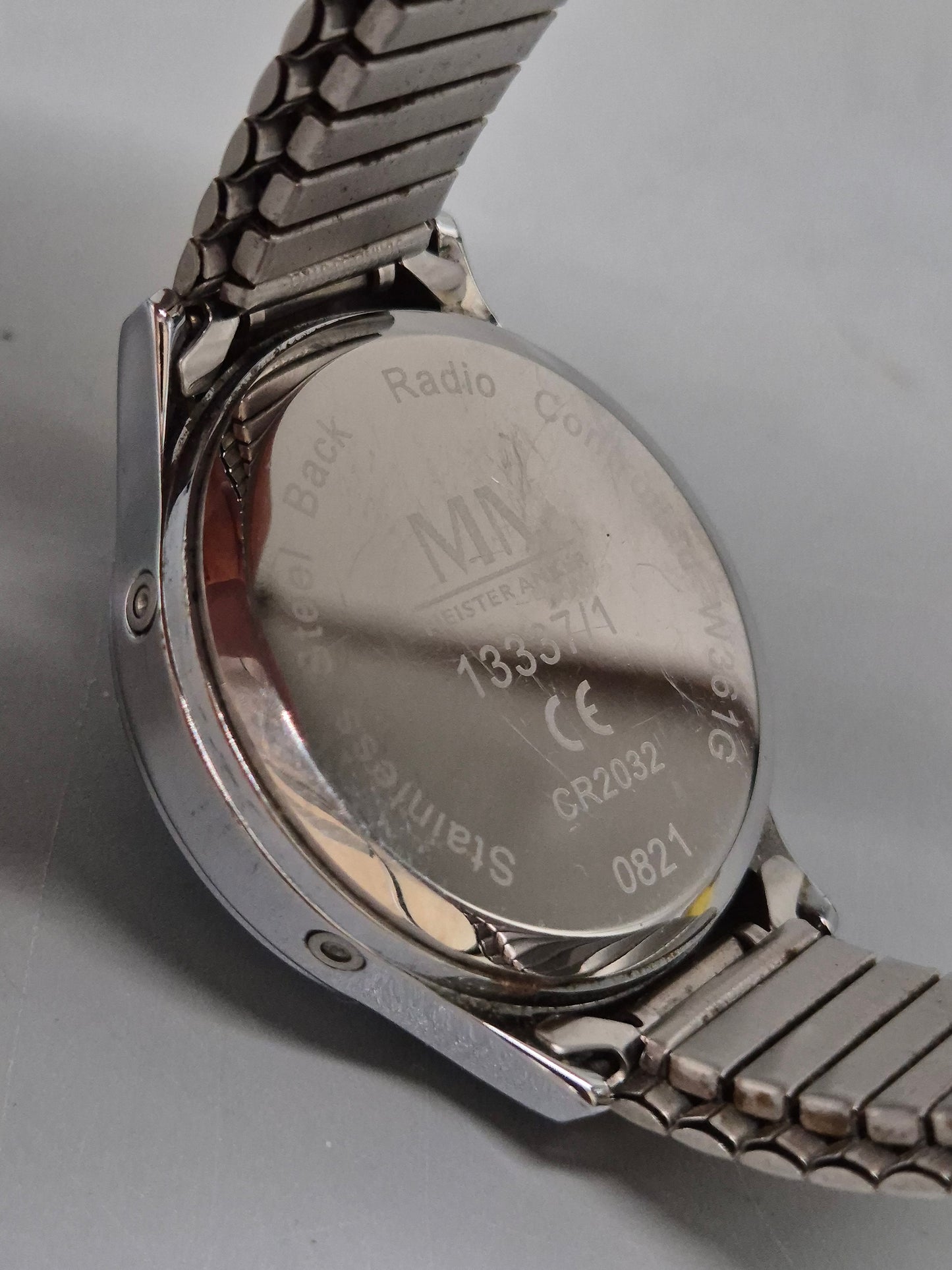 Meister Anker Herren Uhr – Funkuhr mit klarem Zifferblatt