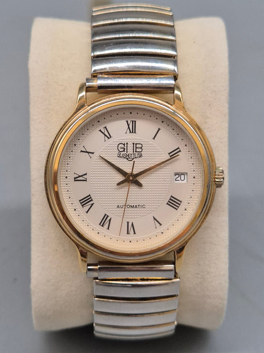 Klassische GUB Glashütte Herren Uhr – Automatik mit Goldakzenten