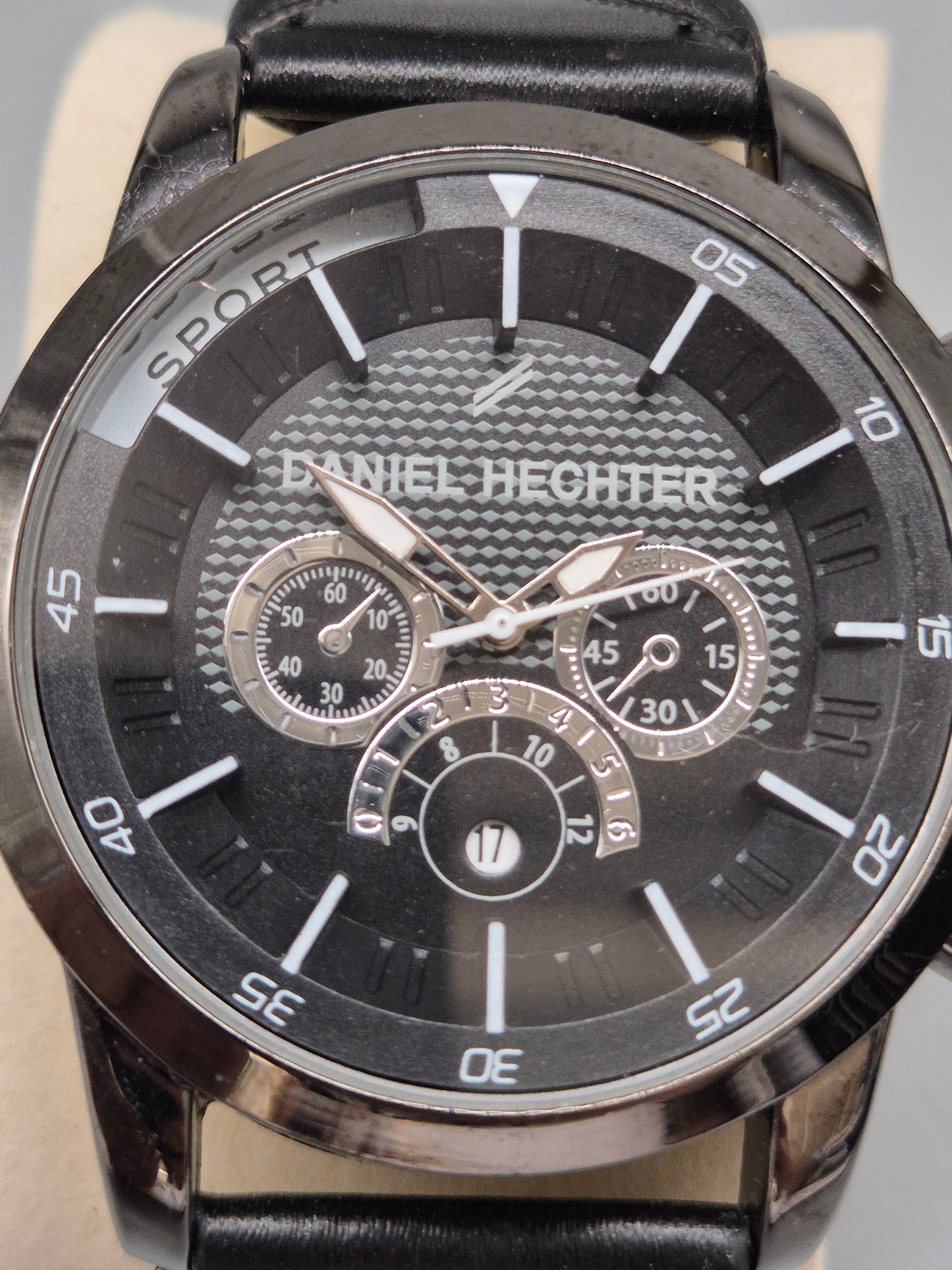 Sportliche Herren Uhr Daniel Hechter – Chronograph mit Lederband