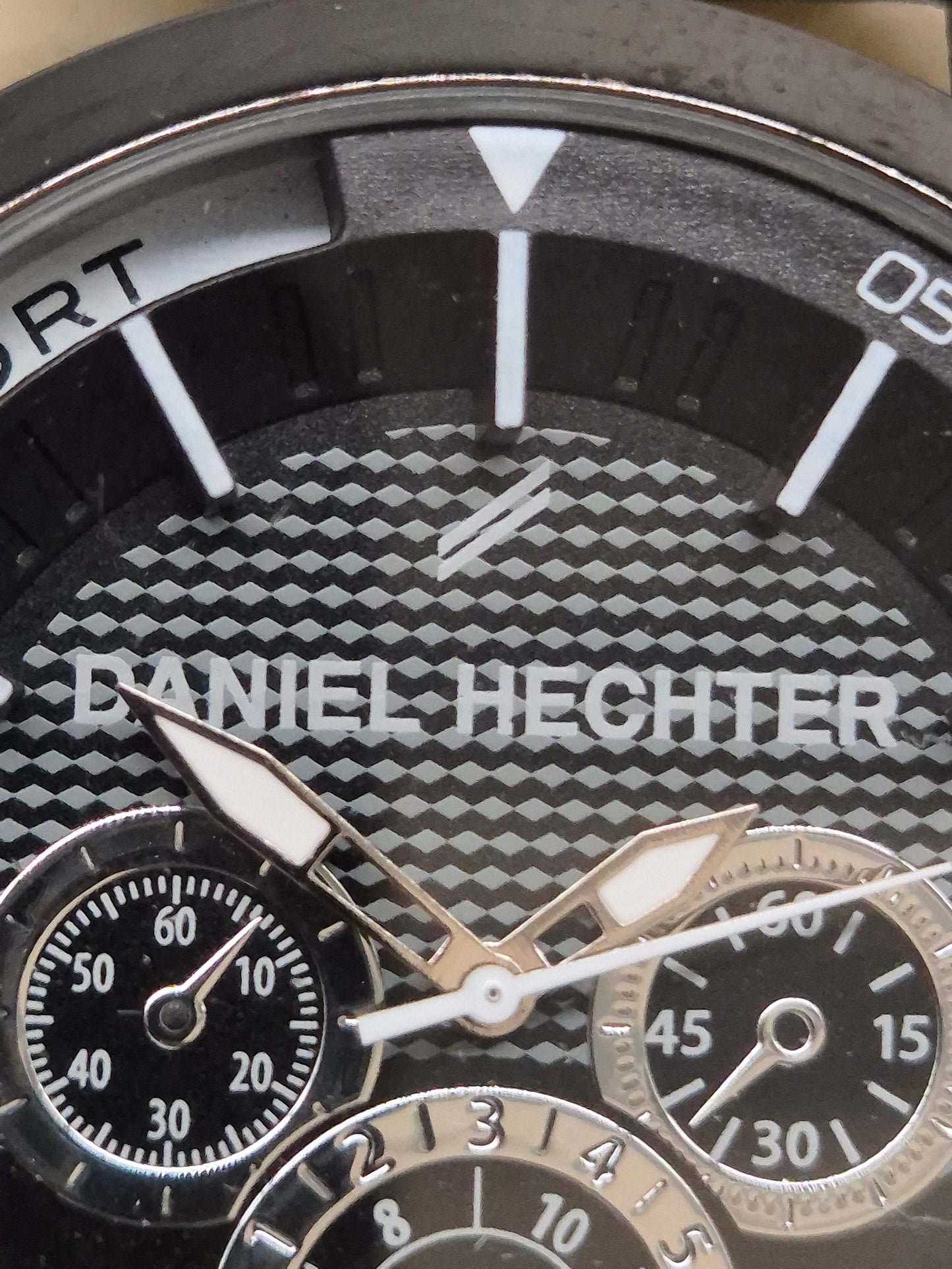 Sportliche Herren Uhr Daniel Hechter – Chronograph mit Lederband