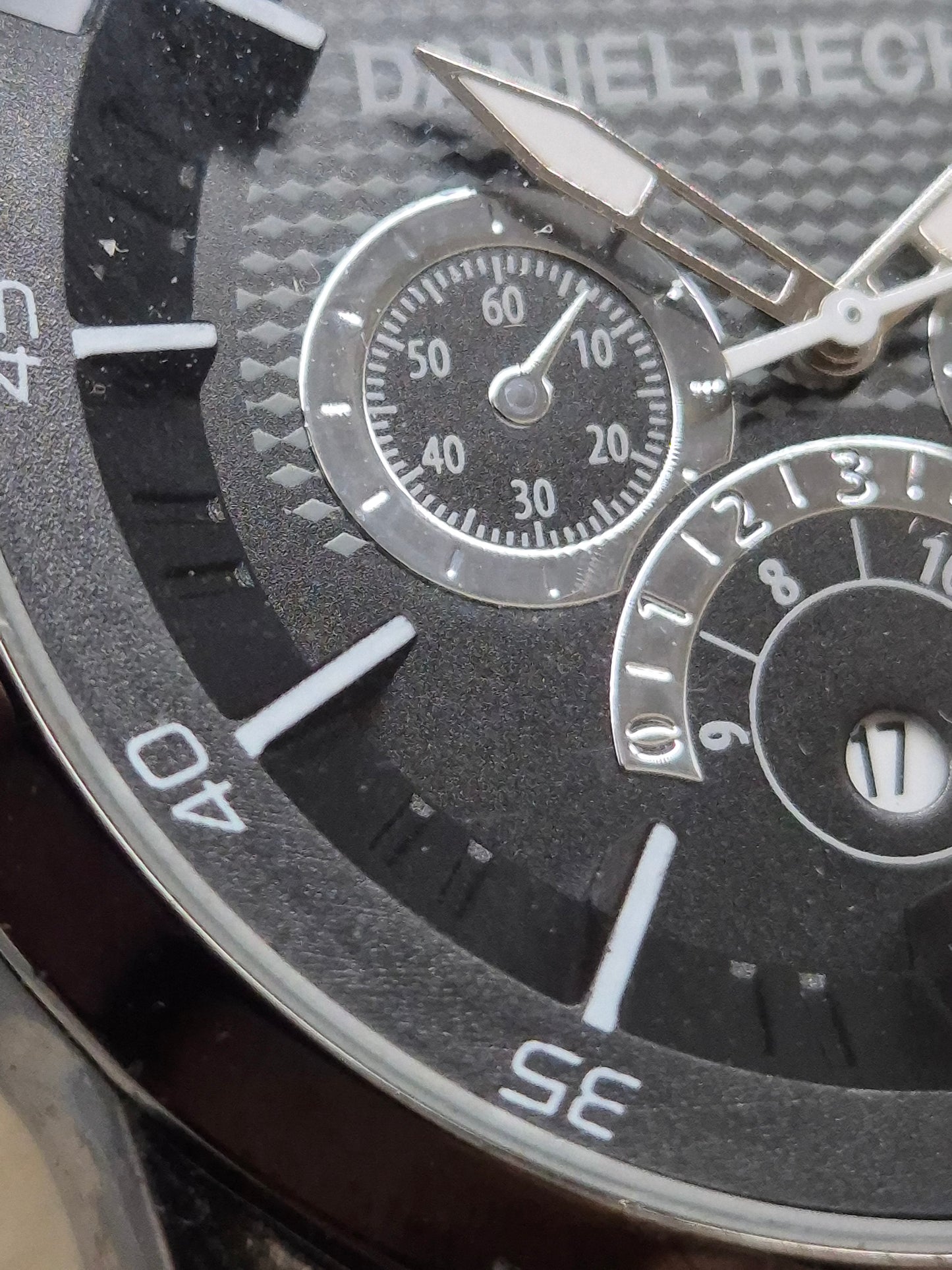 Sportliche Herren Uhr Daniel Hechter – Chronograph mit Lederband