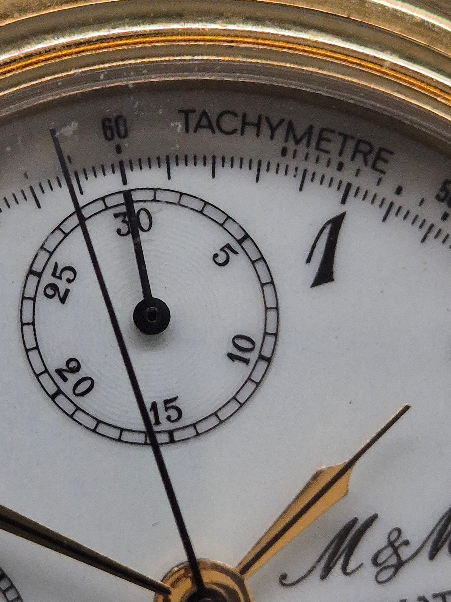 Eleganter M&M Automatic Herren Uhr mit Chronograph und Mondphase