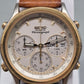 Seiko Quartz Chronograph – 7A38‑718L mit Vintage Lederband & Tachymeter