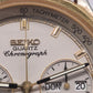 Seiko Quartz Chronograph – 7A38‑718L mit Vintage Lederband & Tachymeter