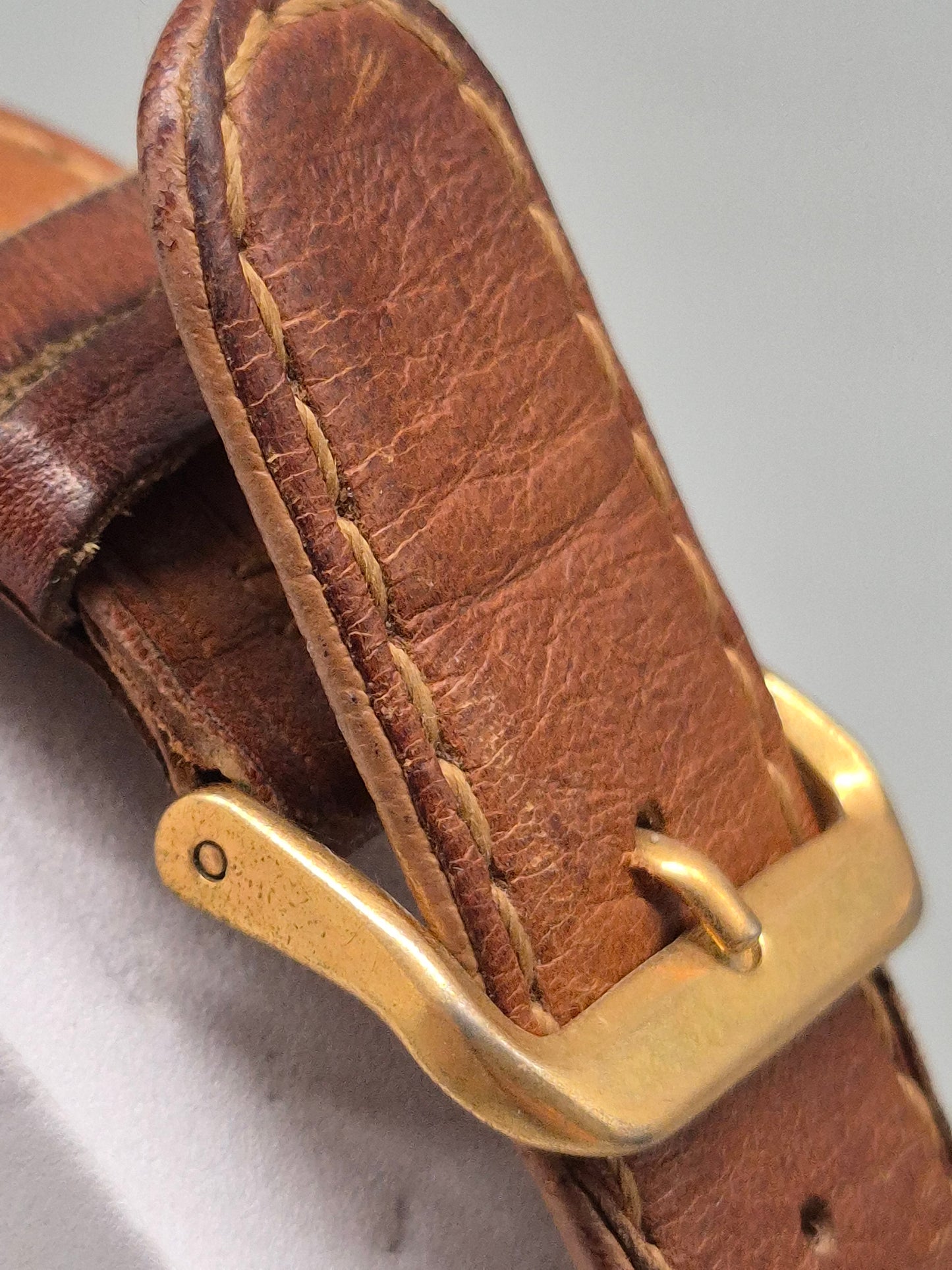 Seiko Quartz Chronograph – 7A38‑718L mit Vintage Lederband & Tachymeter