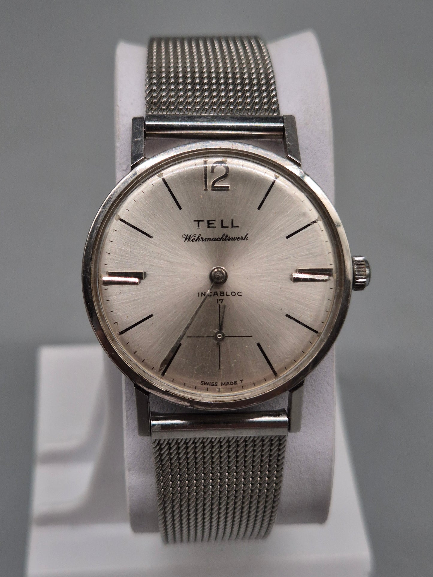 Tell Herren Uhr – Vintage Design mit Milanaiseband
