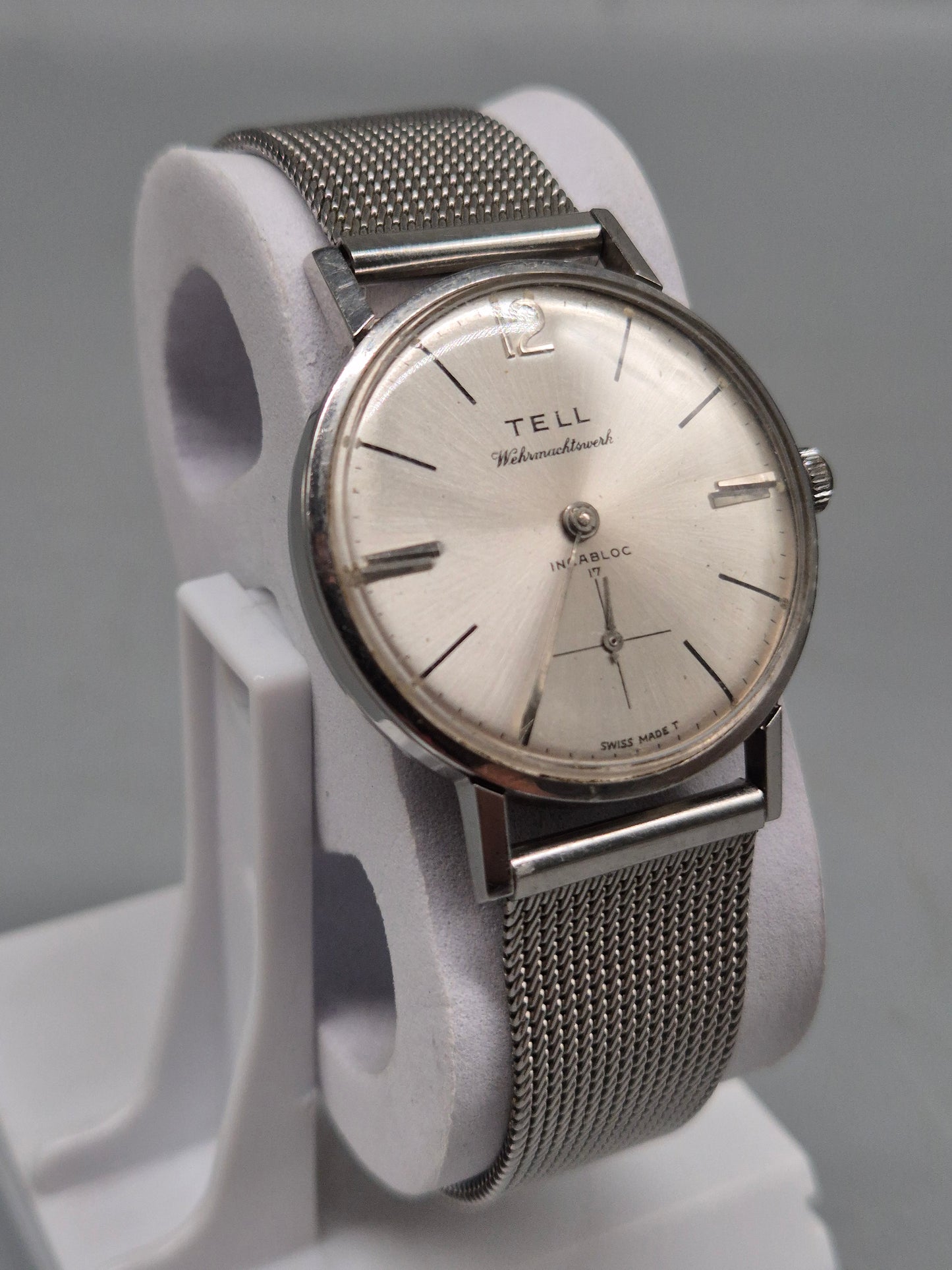 Tell Herren Uhr – Vintage Design mit Milanaiseband