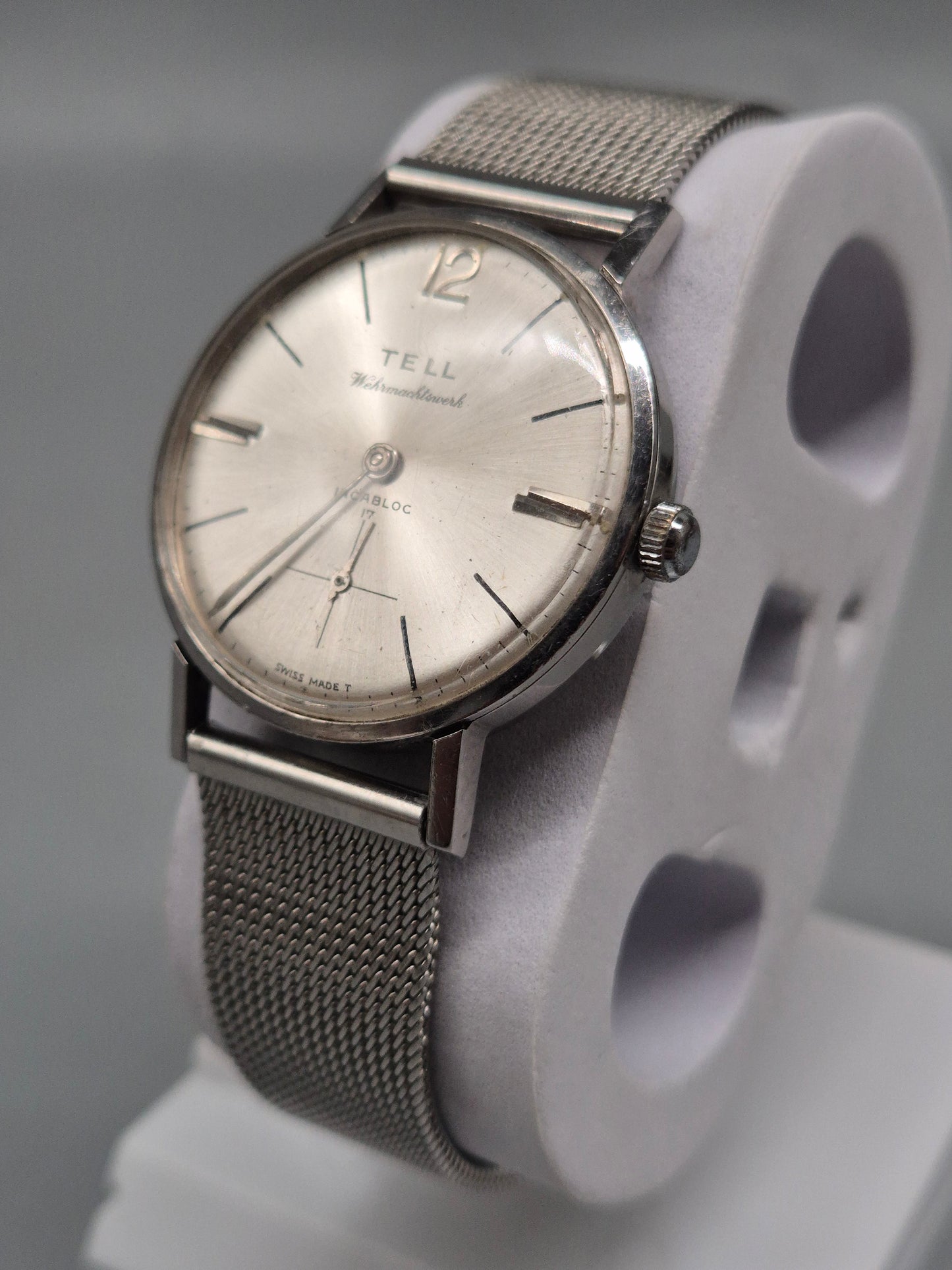 Tell Herren Uhr – Vintage Design mit Milanaiseband