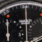 Swatch Swiss Herren Uhr – Schwarzer 90s Chronograph mit 22 Jewels