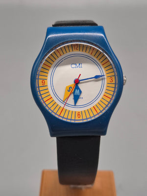 CMI Herren Uhr – Bunte Retro-Quarzuhr im Pop‑Design