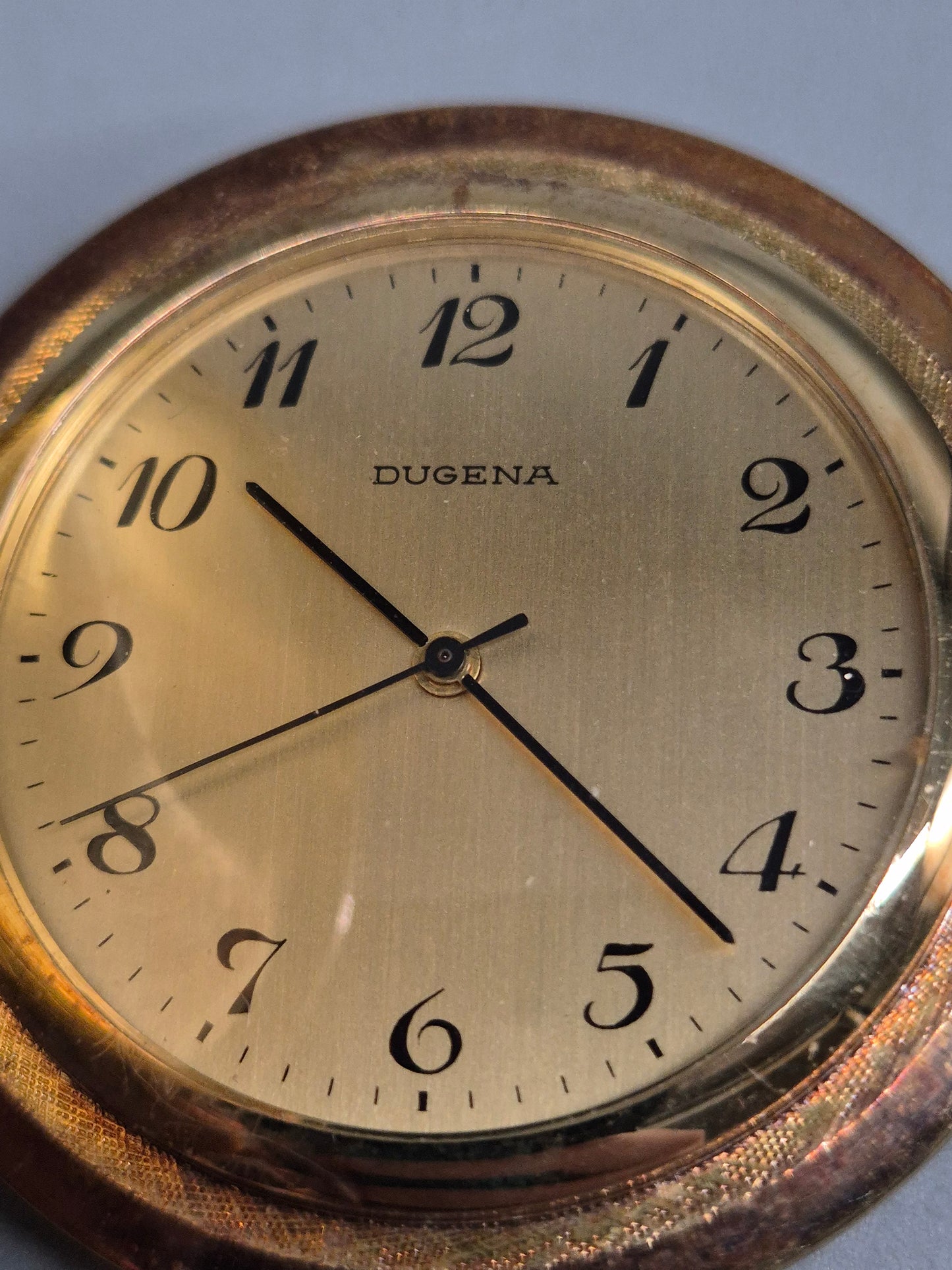 Elegante Dugena Taschenuhr mit Deckel – Klassischer Vintage‑Stil
